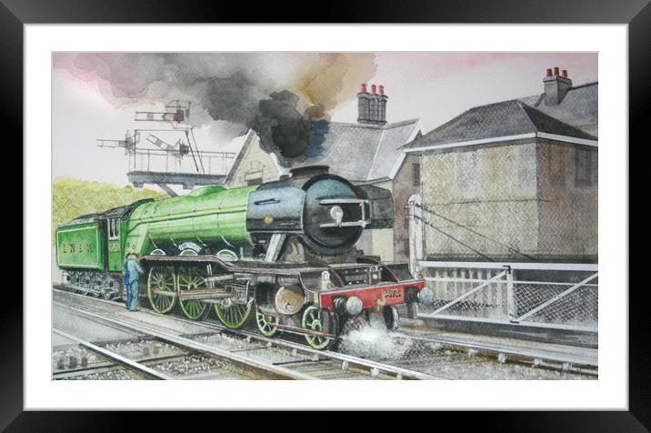 4472 Steam Engine Framed Mounted Print by John Lowerson