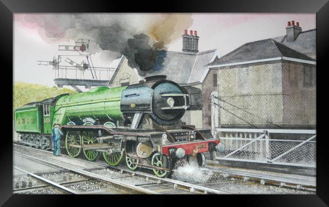 4472 Steam Engine Framed Print by John Lowerson