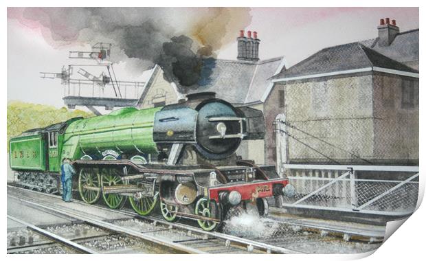 4472 Steam Engine Print by John Lowerson