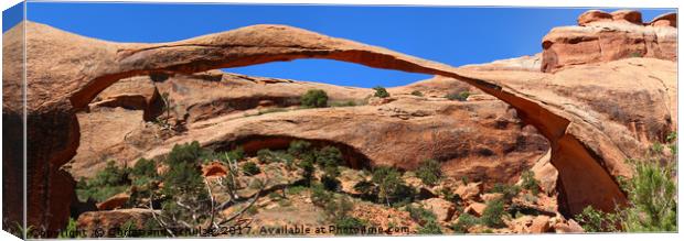 Amazing Landscape Arch - Panorama  Canvas Print by Christiane Schulze