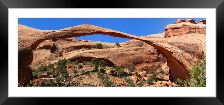 Amazing Landscape Arch - Panorama  Framed Mounted Print by Christiane Schulze