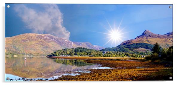Loch Leven Glencoe Acrylic by jim scotland fine art