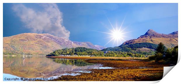 Loch Leven Glencoe Print by jim scotland fine art