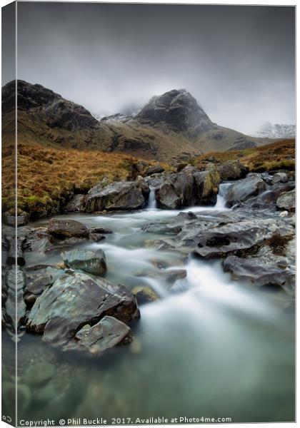 Deepdale Beck Falls Canvas Print by Phil Buckle