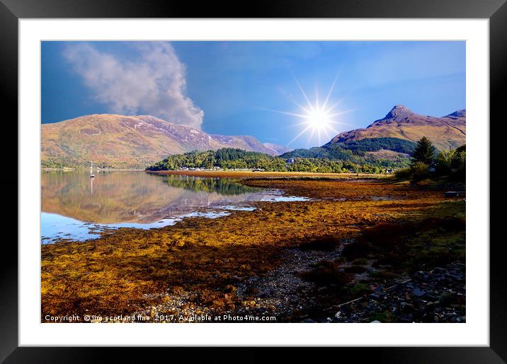 Loch Leven Glencoe Framed Mounted Print by jim scotland fine art