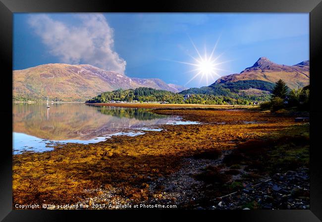 Loch Leven Glencoe Framed Print by jim scotland fine art