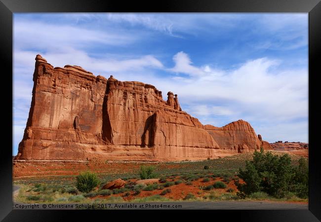 Majestic Courthouse Towers  Framed Print by Christiane Schulze