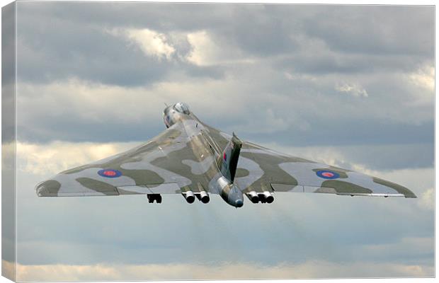 Vulcan To The Skies Canvas Print by Oxon Images