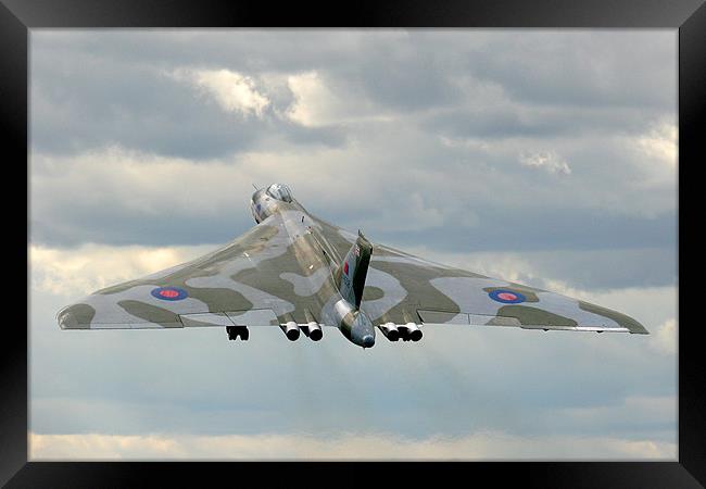 Vulcan To The Skies Framed Print by Oxon Images