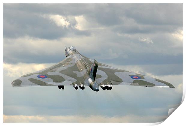 Vulcan To The Skies Print by Oxon Images