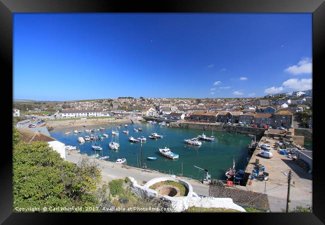 Porthleven in Cornwall, England. Framed Print by Carl Whitfield