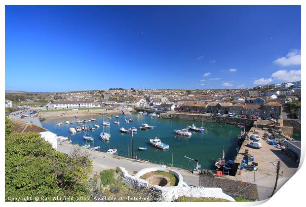 Porthleven in Cornwall, England. Print by Carl Whitfield