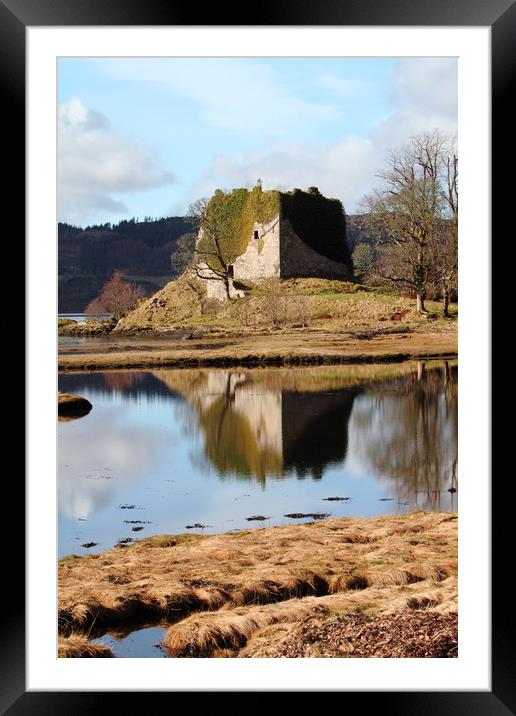 Lachlan Castle, Loch Fyne Framed Mounted Print by Dave Menzies
