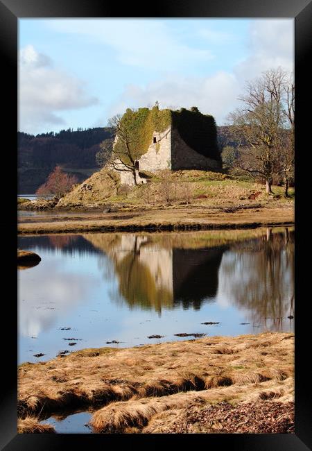 Lachlan Castle, Loch Fyne Framed Print by Dave Menzies