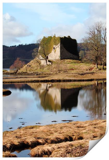Lachlan Castle, Loch Fyne Print by Dave Menzies