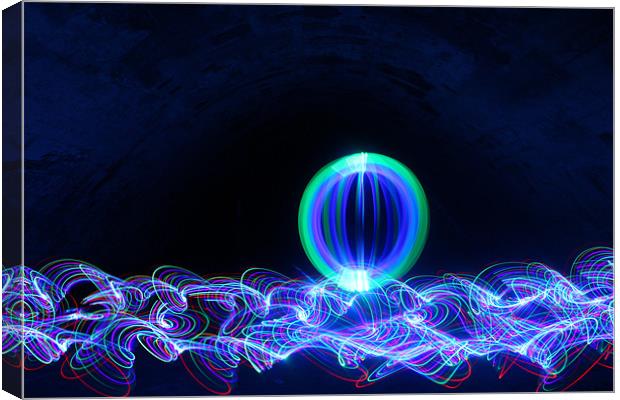 ORB ON A SEA OF LIGHT Canvas Print by CHRIS ANDERSON