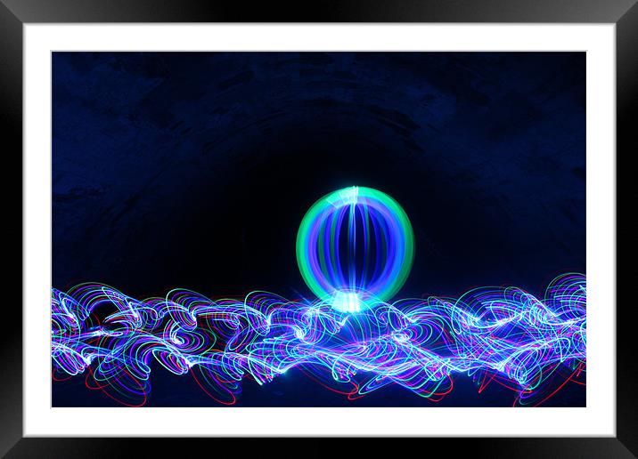 ORB ON A SEA OF LIGHT Framed Mounted Print by CHRIS ANDERSON