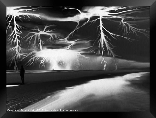 Storm (Digital Art) Framed Print by John Wain