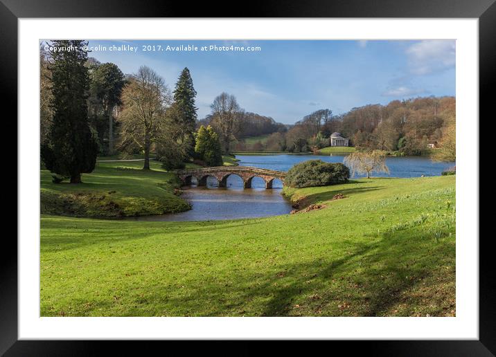 Stourhead Garden Framed Mounted Print by colin chalkley