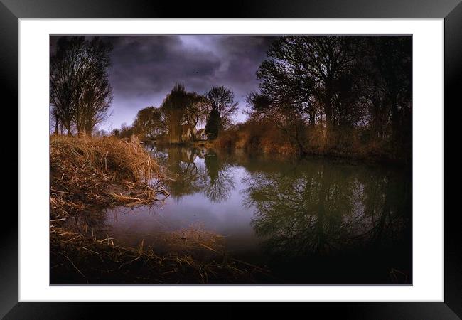 Chelmer canal scene, Essex, UK Framed Print by David Portwain