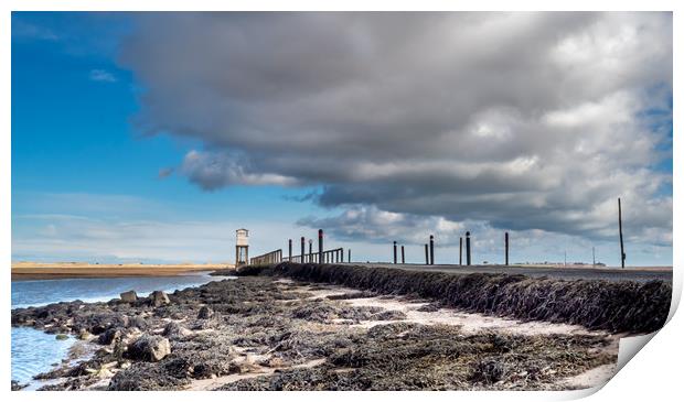 Taking Refuge on Lindisfarne Print by Naylor's Photography