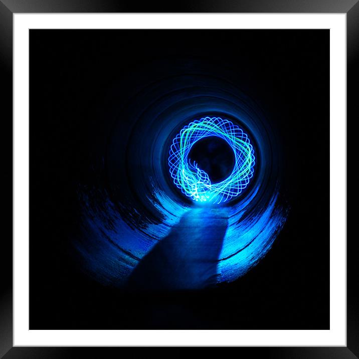 The Blue Warp Framed Mounted Print by George Young
