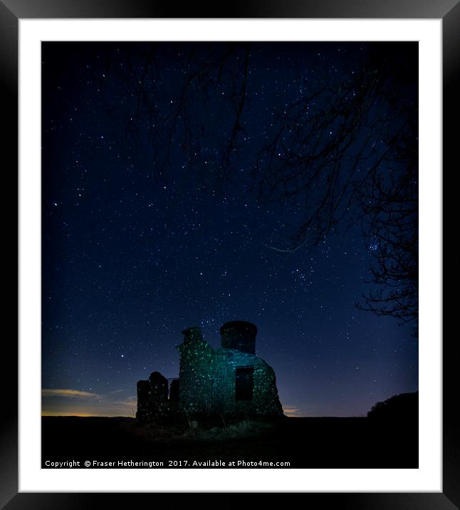 Towering amongst the Stars Framed Mounted Print by Fraser Hetherington