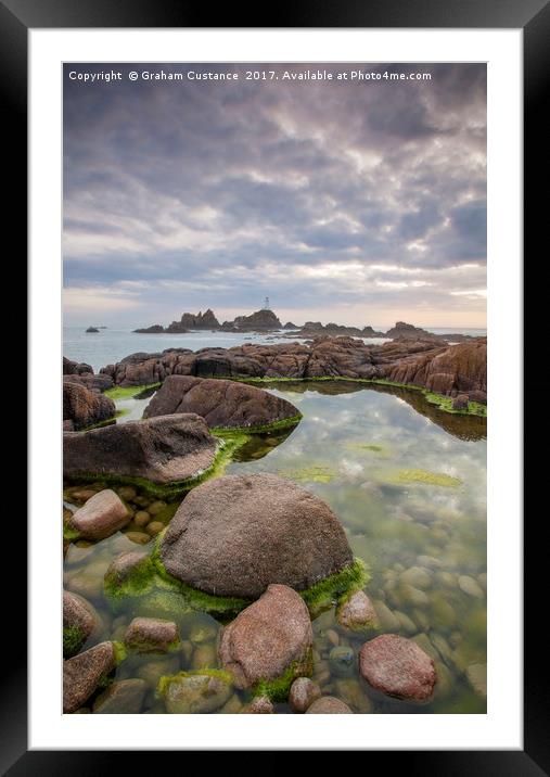Corbiere Lighthouse Framed Mounted Print by Graham Custance