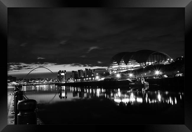 Night Tyne Framed Print by George Young