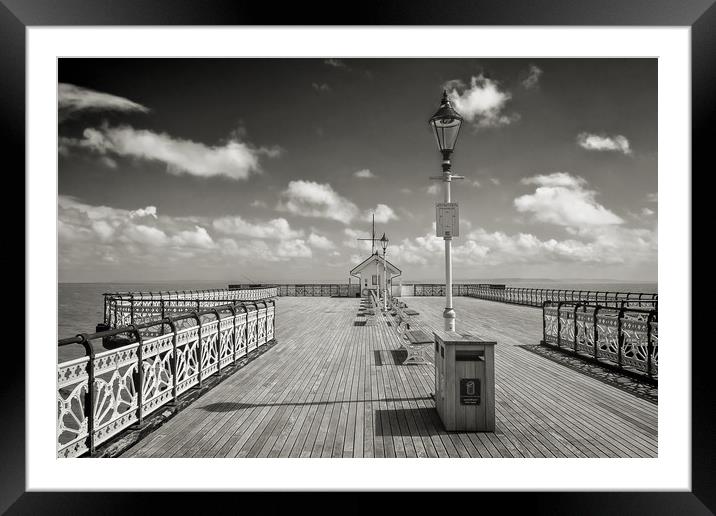 The Golden Pier Framed Mounted Print by Purple OneTwoEight