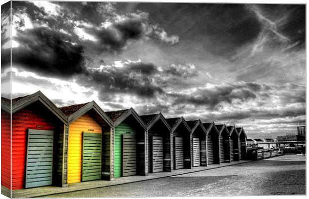 Beach Huts Canvas Print by Toon Photography