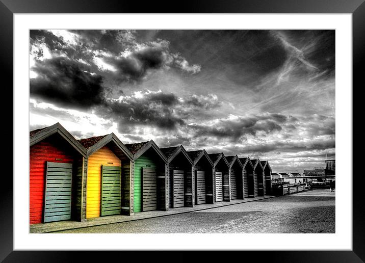 Beach Huts Framed Mounted Print by Toon Photography
