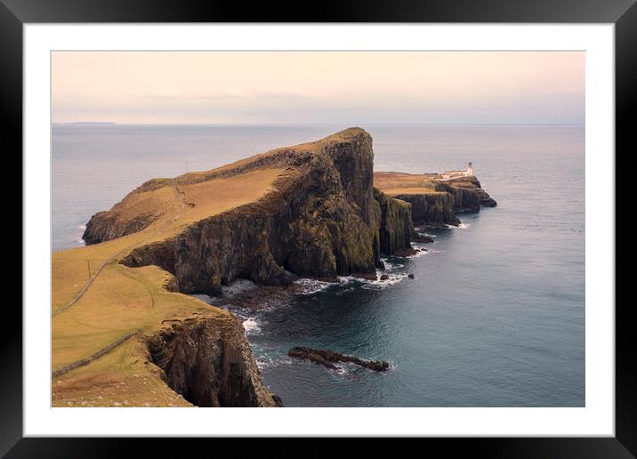 Neist Point Isle of Skye Framed Mounted Print by Derek Beattie