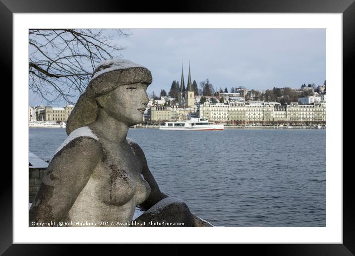 Zurich Lady  Framed Mounted Print by Rob Hawkins