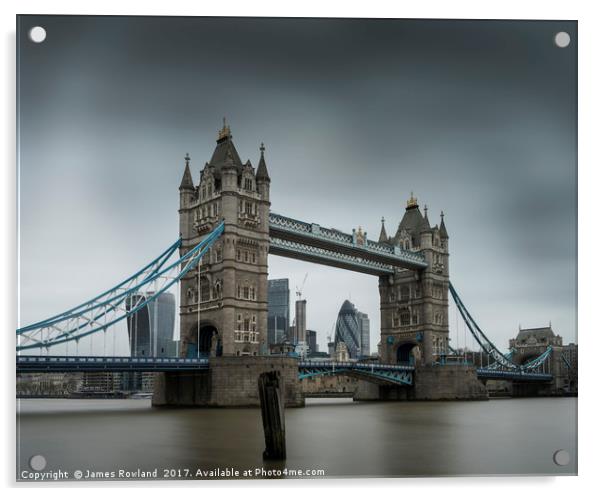 Tower Bridge Acrylic by James Rowland