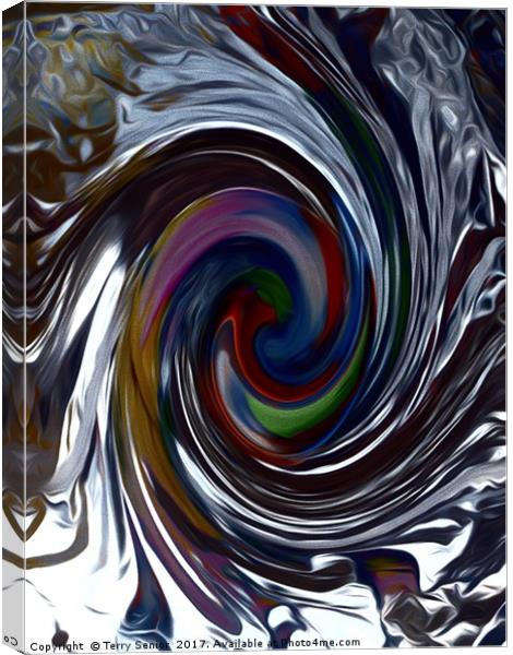 Chromium Twister Canvas Print by Terry Senior