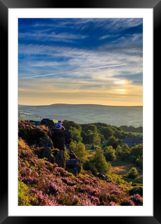 Norland Sunset       Framed Mounted Print by chris smith