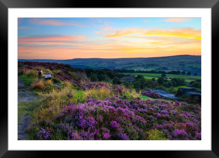 Norland Sunset           Framed Mounted Print by chris smith