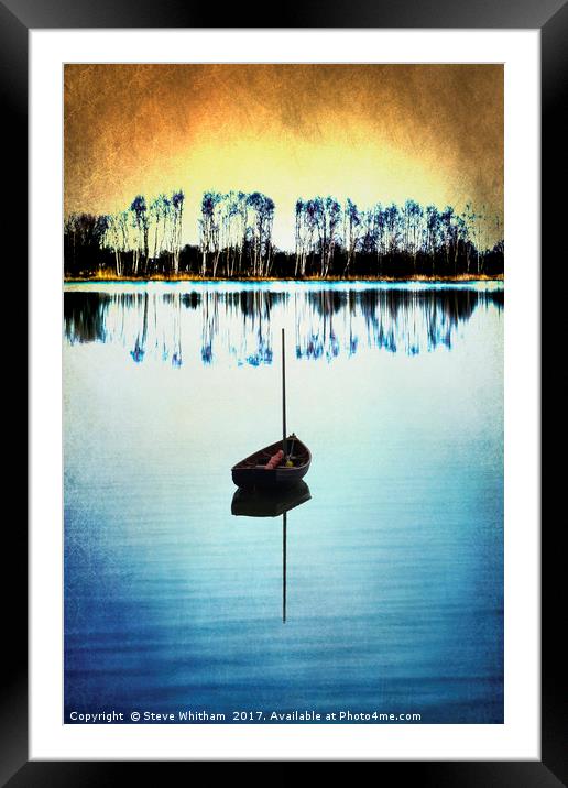 Reservoir Grunge. Framed Mounted Print by Steve Whitham
