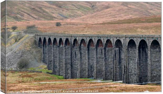 "Ribblehead Viaduct" Canvas Print by ROS RIDLEY