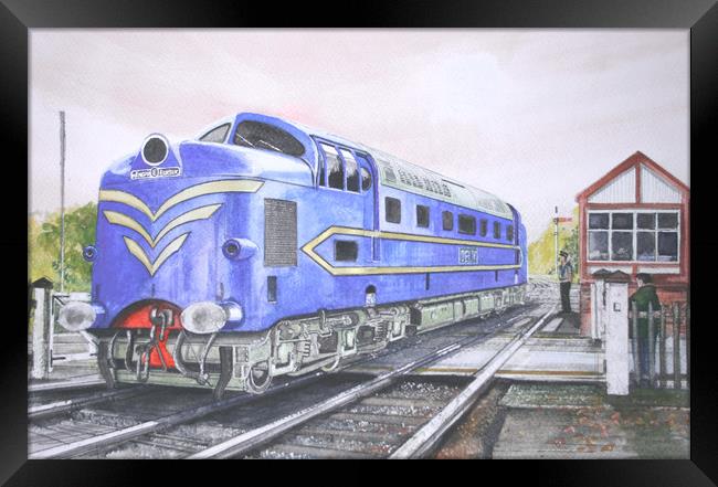 The English Electric Deltic Framed Print by John Lowerson