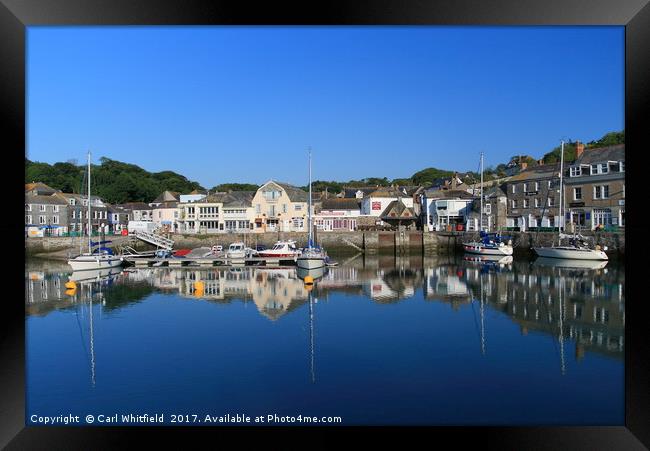 Padstow Harbour in Cornwall, England. Framed Print by Carl Whitfield