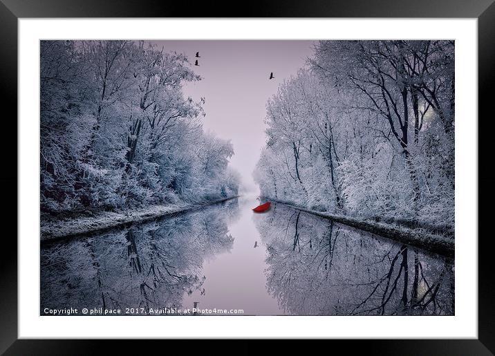 Motionless Reflections Framed Mounted Print by phil pace
