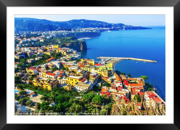 Amalfi coast in Italy Framed Mounted Print by Dragomir Nikolov