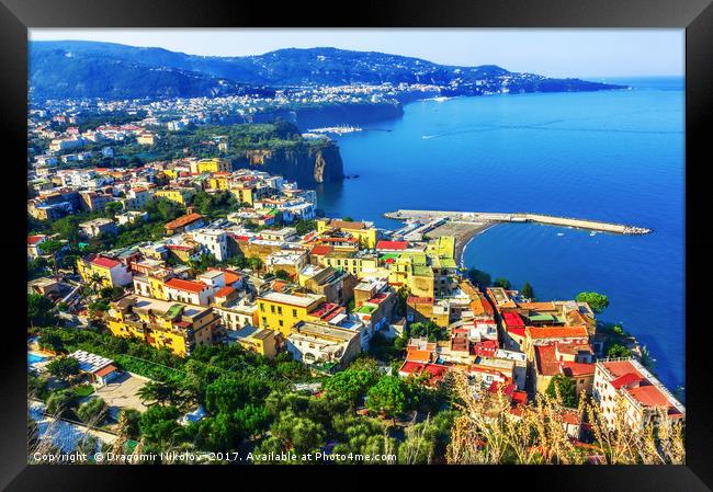 Amalfi coast in Italy Framed Print by Dragomir Nikolov