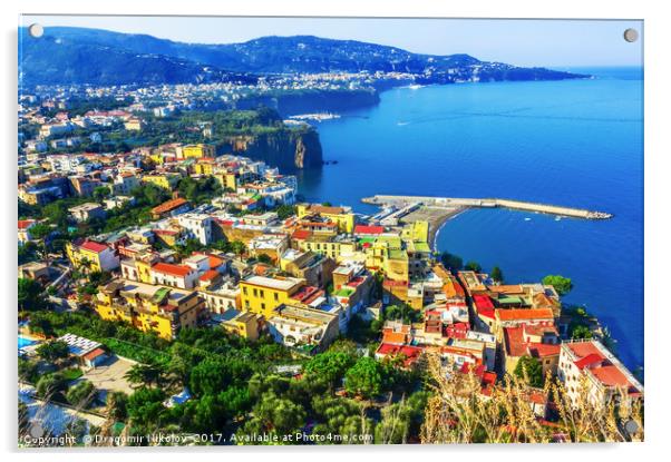 Amalfi coast in Italy Acrylic by Dragomir Nikolov