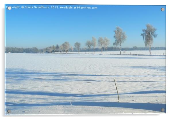 Winter Wonderland Acrylic by Gisela Scheffbuch