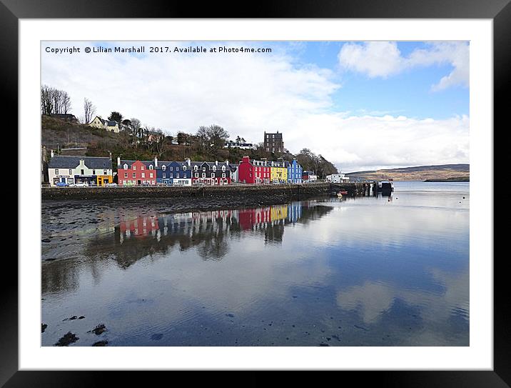Tobermoray waterfront.  Framed Mounted Print by Lilian Marshall