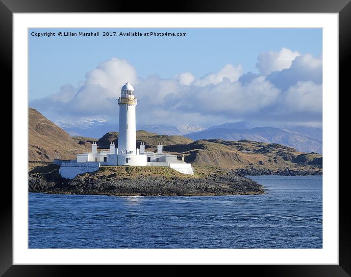 Lismore Lighthouse, Framed Mounted Print by Lilian Marshall