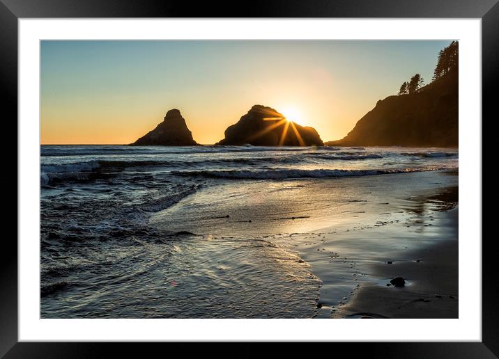 Waiting for the Sunset Framed Mounted Print by Belinda Greb
